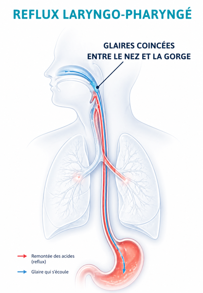 Glaire nez gorge reflux gastrique