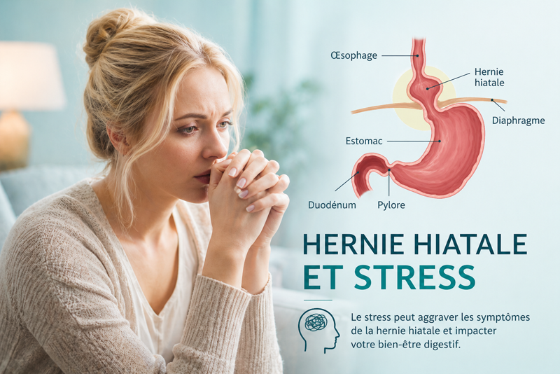 Stress et hernie hiatale