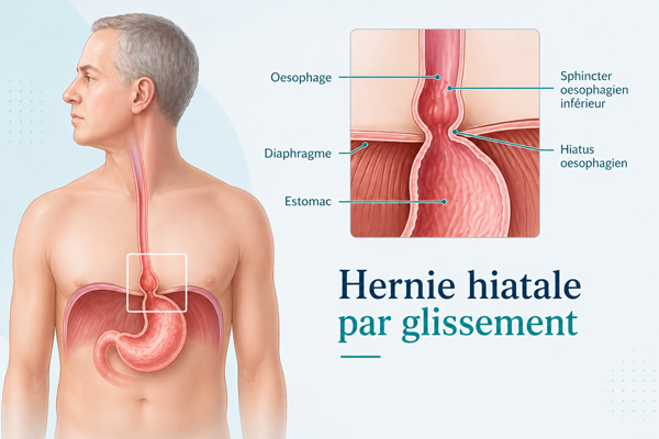 Hernie hiatale par glissement